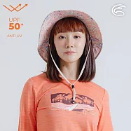 ADISI 抗UV透氣快乾超撥水收納護頸兩用印花盤帽 AH24091 (M-L)|UPF50+ 防潑水 遮陽 防曬 抗紫外線 M 海神花粉/米卡米
