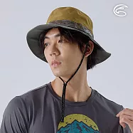 ADISI 輕量Xpore-3L防水高透氣中盤帽(拼色款) AH24019 (M-L)|微多孔膜 超撥水 防風 防水 防潑水 防水帽 M 油棕卡其/鼠尾草