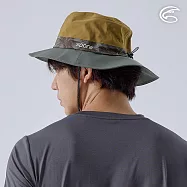 ADISI 輕量Xpore-3L防水高透氣中盤帽(拼色款) AH24019 (M-L)|微多孔膜 超撥水 防風 防水 防潑水 防水帽 L 油棕卡其/鼠尾草
