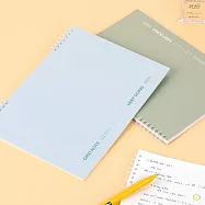 【韓國WANNATHIS】KEEP DOING Spring 線圈筆記本B5(方眼) ‧ 藍色