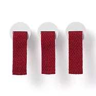 【MUJI 無印良品】檔案盒用方便拉環/3入組/暗紅