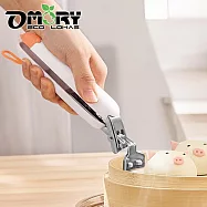 【OMORY】不鏽鋼防燙防滑碗夾- 白色