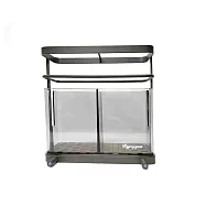 【上手家居】吸盤筷子瀝水架 (筷子收納盒/筷子桶/筷子架/筷子筒/筷筒/筷桶/筷籠) 透明黑