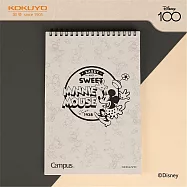 【KOKUYO x 迪士尼聯名】經典系列-線圈速記本U罫 100週年