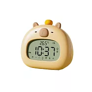 俏皮水豚君 卡皮巴拉 智能電子鬧鐘 夜燈 (Type-C充電) 按鍵款