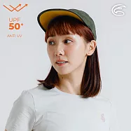 ADISI 抗UV透氣快乾超撥水印花球帽 AH24094 (S-M)|UPF50+ 防潑水 遮陽 防曬 抗紫外線 S 渡假椰綠/薑黃色
