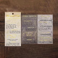 【日本BGM】金箔文字裝飾PET&和紙貼紙2張 ‧ 素描