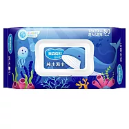 奈森克林 海洋鯨魚純水濕巾80抽(加大加厚掀蓋)
