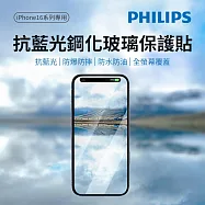 PHILIPS 飛利浦 iPhone 16系列 抗藍光鋼化玻璃保護貼 DLK1311-15/96 I16 Pro