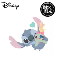 【日本正版授權】迪士尼 防潑水 貼紙 日本製 行李箱貼/手帳貼/裝飾貼紙 - 史迪奇