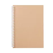 【MUJI 無印良品】自由組合活頁筆記本封面/26孔 .B5.米