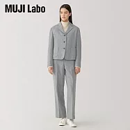 【MUJI 無印良品】MUJI Labo女羊毛混直筒褲 58 灰色