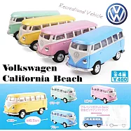 【日本正版授權】全套4款 福斯經典合金麵包車 扭蛋/轉蛋 模型 迴力車/福斯麵包車 XMMOS 722821