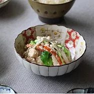 【日本Awasaka】美濃燒 吉祥文樣 陶瓷餐碗 14cm