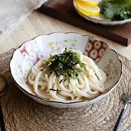 【日本Awasaka】美濃燒 吉祥文樣 陶瓷深盤 20.5cm