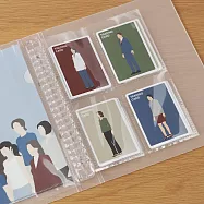 【MUJI 無印良品】收藏活頁夾用補充袋(遊戲卡尺寸)/4口袋.A5寬型用.10入遊戲卡尺寸/4口袋.A5寬型用.10入