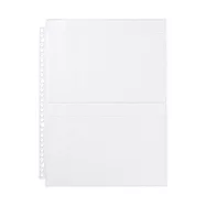 【MUJI 無印良品】收藏活頁夾用補充袋/2口袋.A4寬型用.2入