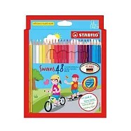 【STABILO】Swans油性色鉛筆/48色
