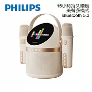 PHILIPS 小福麥AI智能K歌藍牙音箱-TAS2509WT 白