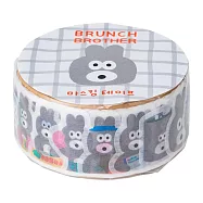 【日本Mark&rsquo;s】&times; Brunch Brother 早午餐兄弟 貼紙型和紙膠帶 ‧ 兔子