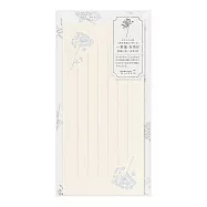 MIDORI 花色和紙一筆箋附信封- 白