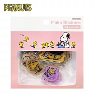 【日本正版授權】史努比 透明貼紙包 貼紙/手帳貼/手機貼紙/平板貼紙 糊塗塌客/Snoopy/PEANUTS - 粉色款