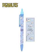 【日本正版授權】史努比 自動鉛筆 0.5mm 日本製 自動筆 Snoopy/PEANUTS - 藍色款