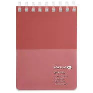 KOKUYO ME 軟線圈筆記本A7(4mm方格)- 跑道紅