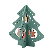 【MUJI 無印良品】【期間限定】MDF裝飾聖誕樹/小/綠17×17×19cm