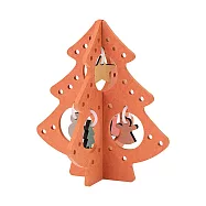 【MUJI 無印良品】【期間限定】MDF裝飾聖誕樹/小/橘17×17×19cm