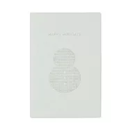 【MUJI 無印良品】【期間限定】卡片.白/雪人白灰/約100x148mm.附信封