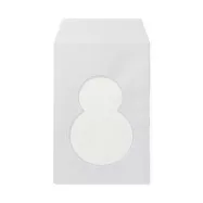 【MUJI 無印良品】【期間限定】附窗禮品紙袋/雪人5入/約116x170mm