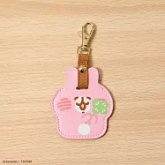 卡娜赫拉的小動物皮革吊飾 許願粉紅兔兔