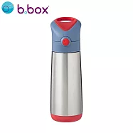 【b.box】不鏽鋼吸管保冷杯500ml/ 藍色超人