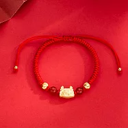 【水星記Outlet】生肖龍年招財神助攻宮廷風轉運珠編織手繩 _紅繩