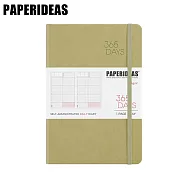 PAPERIDEAS A5子彈筆記本 365DAY自填日計劃 綁帶基礎款 與成功有約的子彈筆記術? 抹茶綠