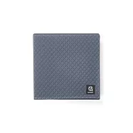 【QMAT】台灣製 6mm方折瑜珈墊(附收納袋 折疊瑜珈墊 旅行墊 運動墊) 御革青