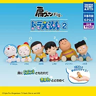 【日本正版授權】全套6款 哆啦A夢 倚肩睡眠公仔 P2 扭蛋/轉蛋 小叮噹/哆啦美/大雄/靜香/胖虎/小夫 075179