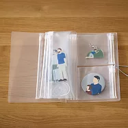 【MUJI 無印良品】附夾鏈多層式口袋夾約251×175mm/附大口袋4個、小口袋4個