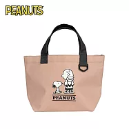 【日本正版授權】史努比 帆布手提袋 便當袋 查理布朗/糊塗塌客 Snoopy/PEANUTS - 信封款