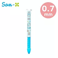 【日本正版授權】角落生物 mini 雙色原子筆 0.7mm 日本製 原子筆/圓珠筆 角落小夥伴 - 恐龍款