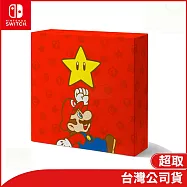 任天堂原廠周邊 發光畫布風格×禮物盒-無敵星(超級瑪利歐系列)