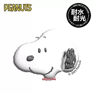 【日本正版授權】史努比 防潑水 貼紙 日本製 行李箱貼/手帳貼/裝飾貼紙 糊塗塌客/查理布朗/Snoopy/PEANUTS - A款
