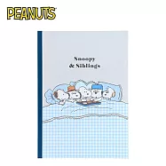 【日本正版授權】史努比 B5 橫線筆記本 日本製 定頁筆記本/固頁筆記本/筆記本/記事本 Snoopy/PEANUTS - A款