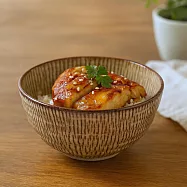 【日本Minoru】Kanna朧紋 陶瓷餐碗580ml ‧ 珊瑚