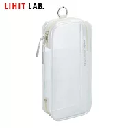 LIHIT LAB A-8103 多用途透明筆袋 白色