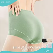 【KISSDIAMOND】純棉防走光中腰四角內褲(女內褲/KDW-4513) L 牛油果綠