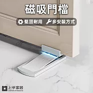 【上手家居】門檔(門擋/阻門器/門阻/門擋防撞/磁吸門擋) 銀色