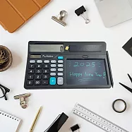 【新春活動送金龜】EziWrite|桌上型多功能計算機 Calculator Writing Board 沉穩黑