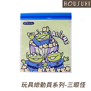 【HOUSUXI 舒希】迪士尼系列-雙夾鏈保鮮袋M-A3(五款任選) 玩具總動員系列-三眼怪